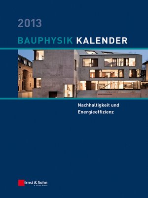 cover image of Bauphysik-Kalender 2013